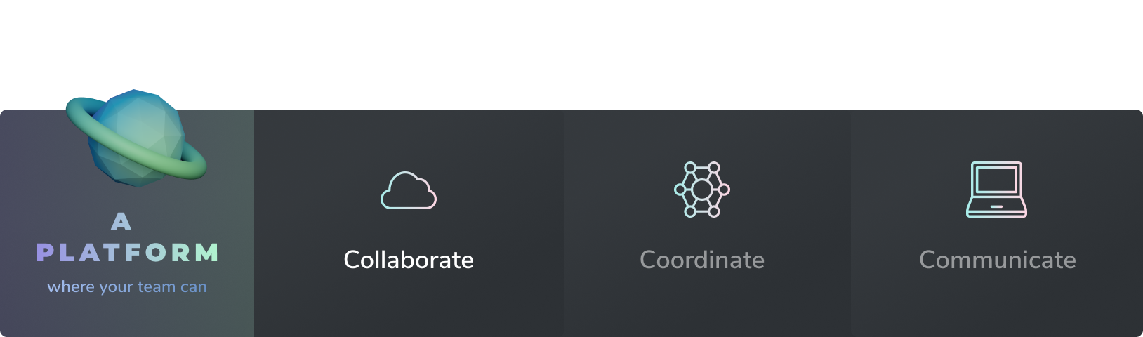 A Platform where your team can Collaborate, Coordinate, Communicate